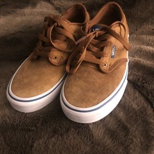 4.5 Camel colored suede-like vans (women’s size 6)